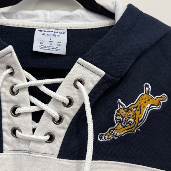 Quinnipiac Hockey Jersey Sweatshirt, Size Large - Picture 3 of 3